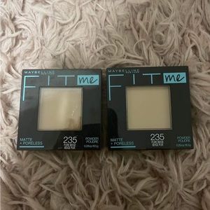 Maybelline Fit me. Matte and pore-less power.  235 pure beige.